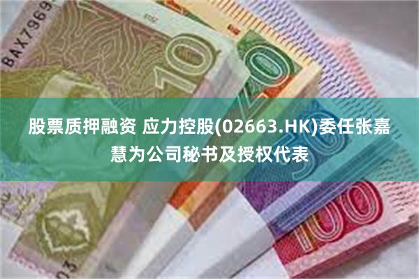 股票质押融资 应力控股(02663.HK)委任张嘉慧为公司秘书及授权代表