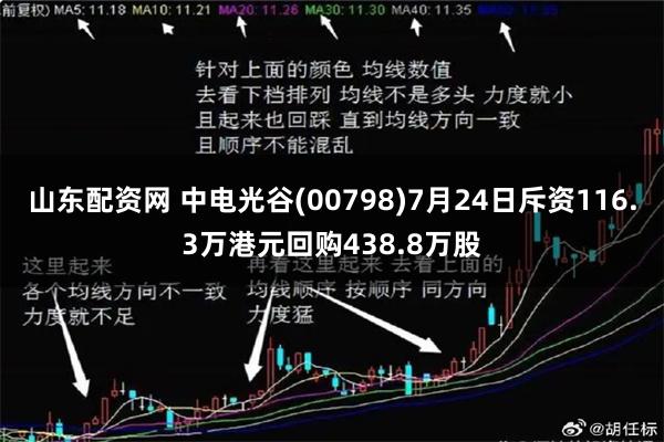 山东配资网 中电光谷(00798)7月24日斥资116.3万港元回购438.8万股