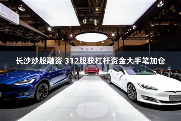 长沙炒股融资 312股获杠杆资金大手笔加仓